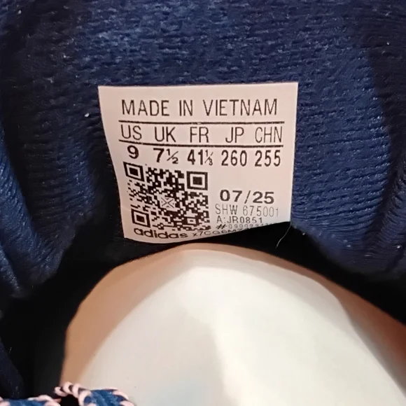 NEW Adidas Womens Handball Spezial Navy Blue Pink Stripes Baby Blue Shoes SZ 9 - Picture 11 of 14